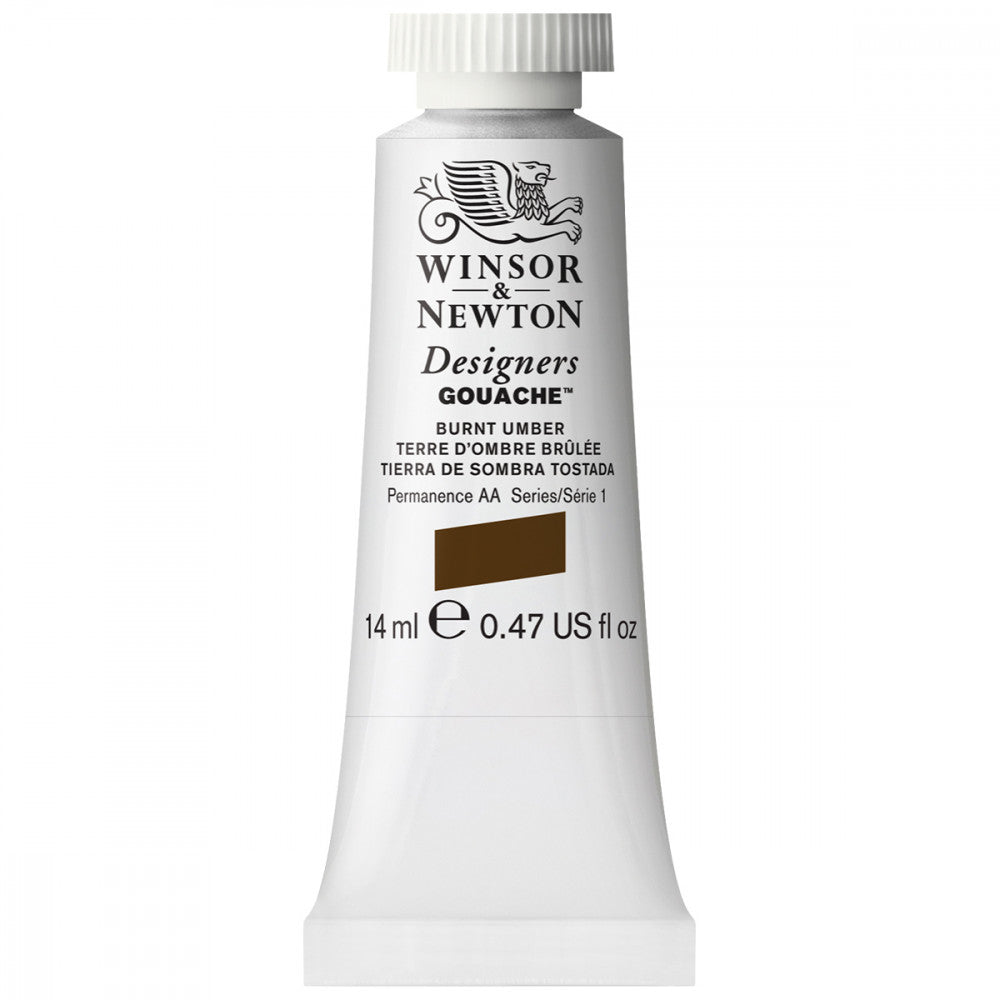 Tinta Guache Winsor & Newton Designers 14ml S1 076 Burnt Umber